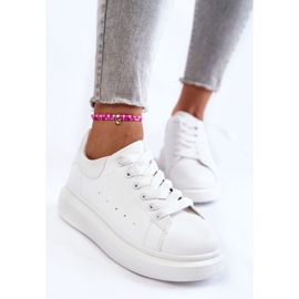 FB3 Kvinnors sportskor på plattformen White Eliso vit 2