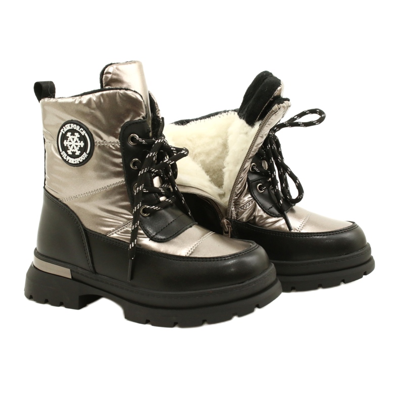 Girls 'Snow Boots Evento 22DZ23-5258 Pepter svart 4