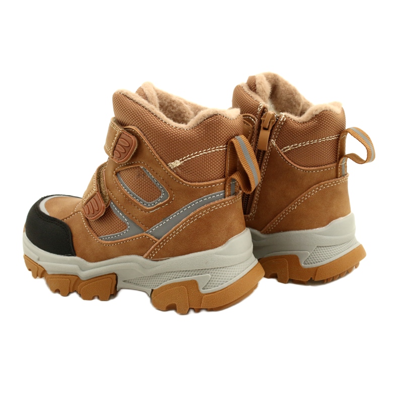 Stövlar Trappers Med kardborre Camel News 22DZ23-5251 beige gul 3