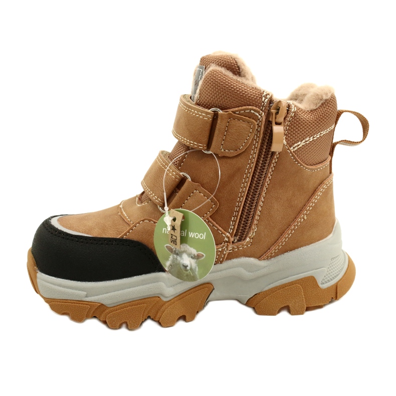 Stövlar Trappers Med kardborre Camel News 22DZ23-5251 beige gul 1
