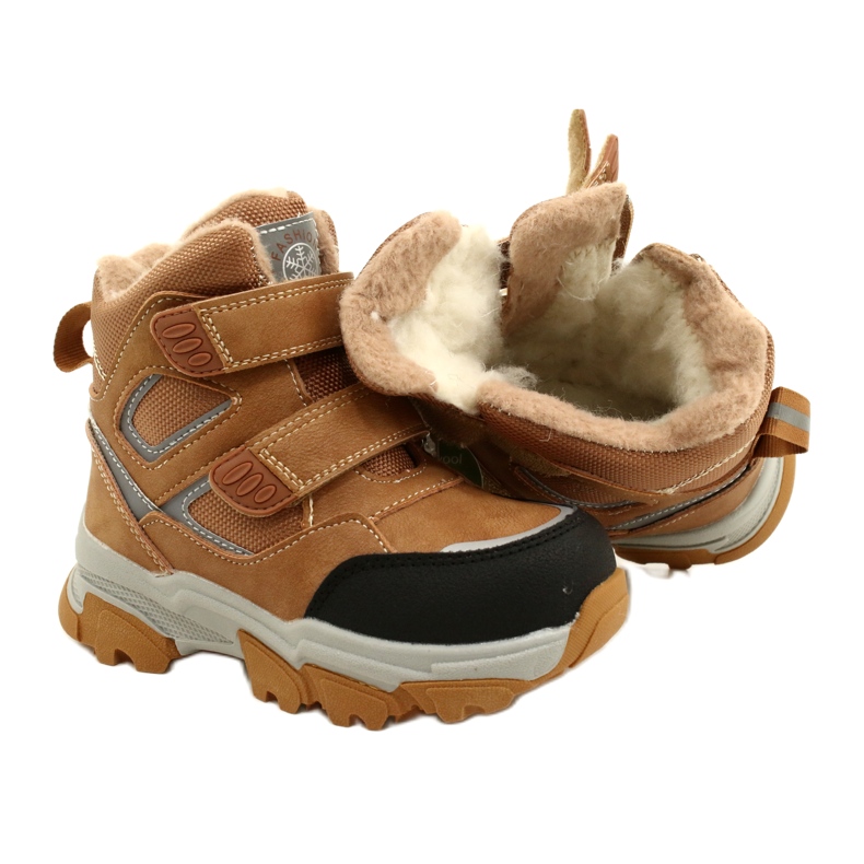 Stövlar Trappers Med kardborre Camel News 22DZ23-5251 beige gul 4