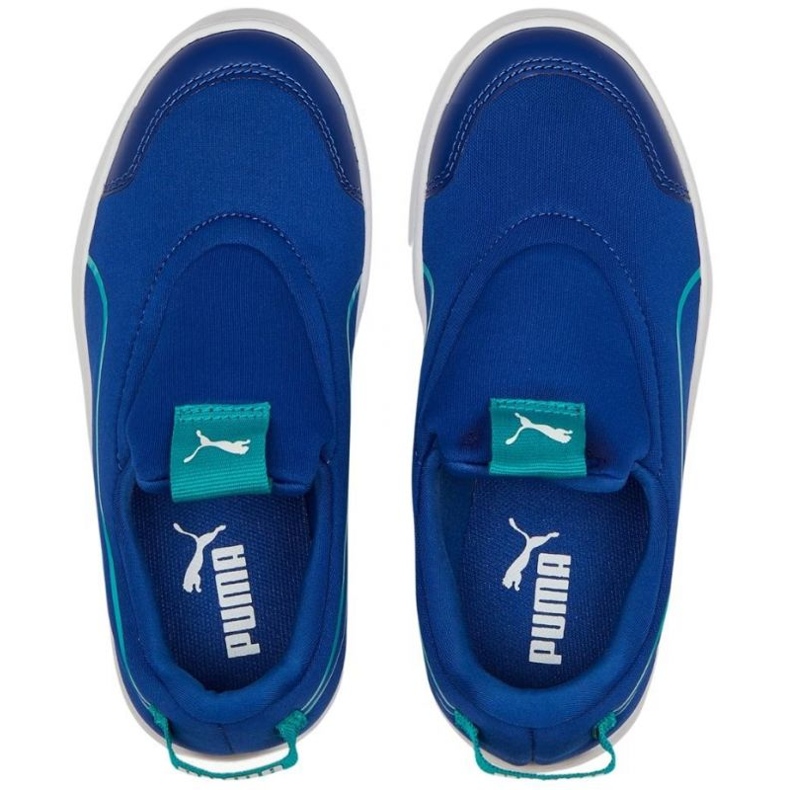 Puma Courtflex v2 Slip On Ps skor 374858 11 blå 1