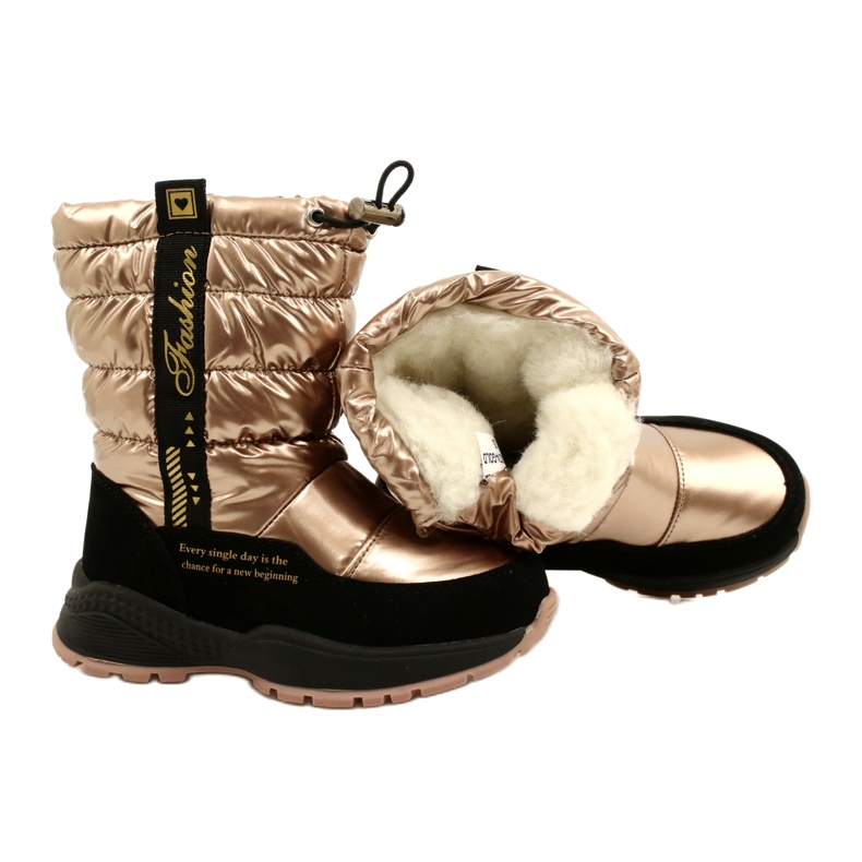 Snowboots Miss Evento 22DZ23-5274 Guld / Svart gyllene 4