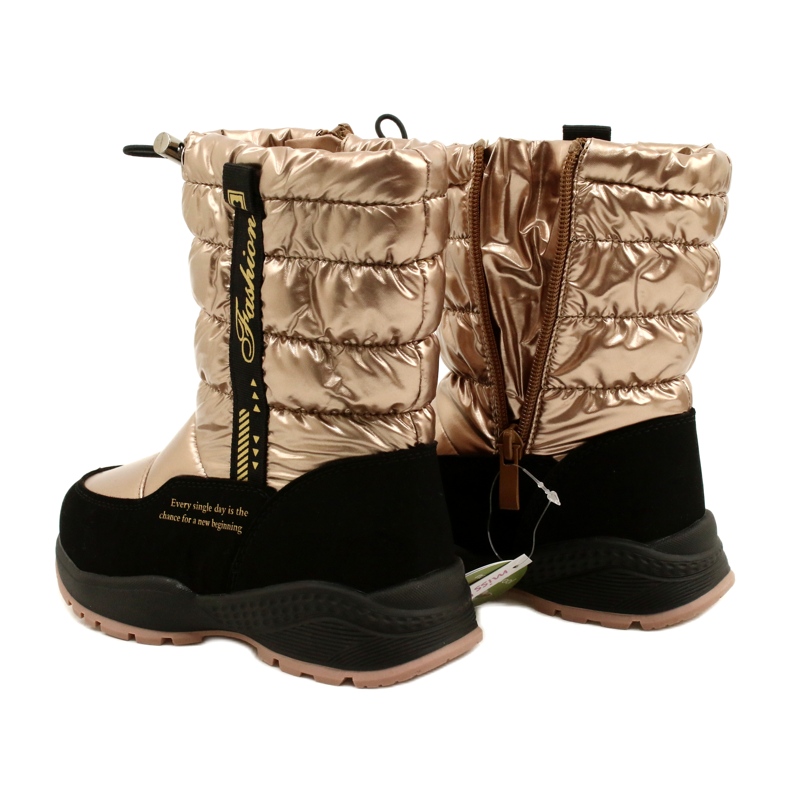 Snowboots Miss Evento 22DZ23-5274 Guld / Svart gyllene 3