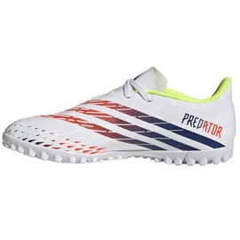 Adidas Predator Edge.4 Tf M GV8526 fotbollsskor vit vit 1