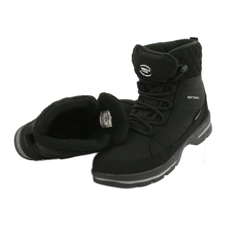 Snowboots softshell med membran American Club SN02 / 22 svart 1