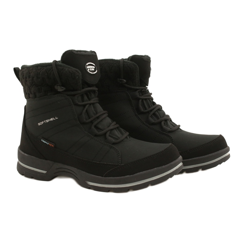 Snowboots softshell med membran American Club SN02 / 22 svart 5