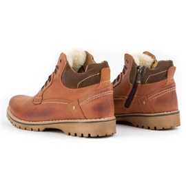 KOMODO Skinnstövlar för män, isolerad 885 tegel brun 4