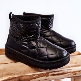 Barnsvarta varma snöstövlar Big Star KK374242 1