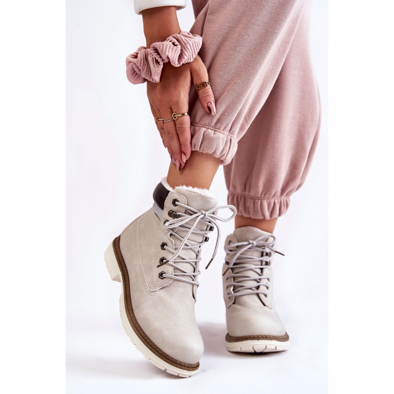 Kvinnors varma stövlar ljusgrå Lonne 1