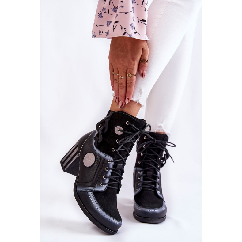 Skinnstövlar för dam Maciejka 05599-01 Svart mångfärgad 1