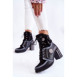 Skinnstövlar för dam Maciejka 05599-01 Svart mångfärgad 2