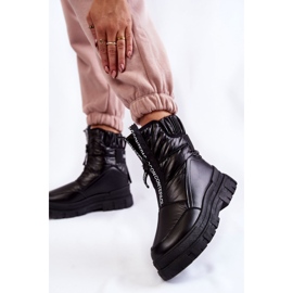 Vinceza Bekväma svarta snöstövlar för kvinnor Elodia 2