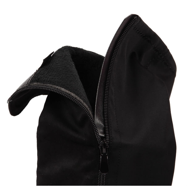 Svarta Filippo stövlar i svart mocka 2