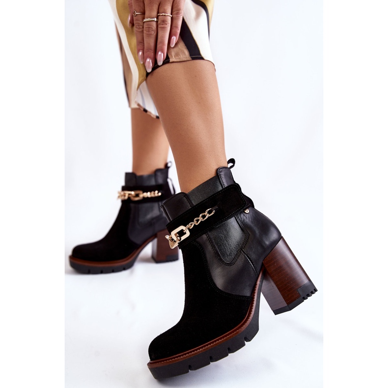 Skinnstövlar för dam Maciejka 05781-01 Svart 2