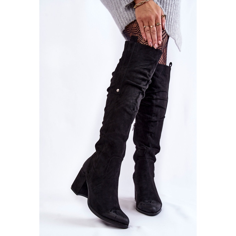PL4 Mocka Over The Knee Boots La.Fi 270065B-SU Svart 1
