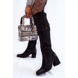 PL4 Mocka Over The Knee Boots La.Fi 270065B-SU Svart 2