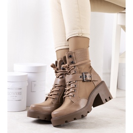 PA1 Bruna Messina högklackade skor beige 1