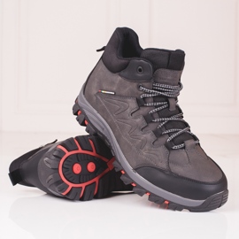 Höga ankelstövlar för män med skydd grå 1