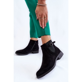 PJ1 Kvinnors varma mockastövlar Jodhpur Svart Janette 2