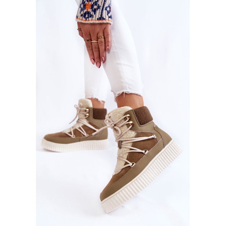 PL4 Snöskor för kvinnor La.Fi 280072KH-QN Brun-Grön 2