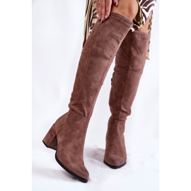 PL4 Dammocka Over The Knee Boots La.Fi 270056TA-SU Ljusbrun 1