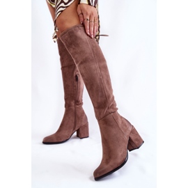 PL4 Dammocka Over The Knee Boots La.Fi 270056TA-SU Ljusbrun 2