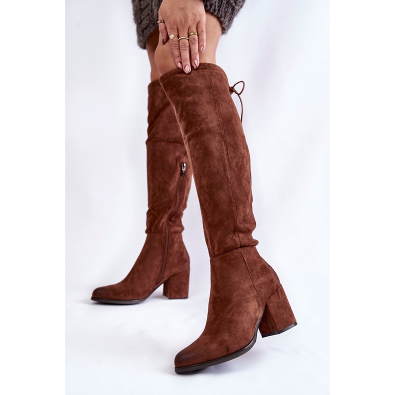 PL4 Dammocka Over The Knee Boots La.Fi 270056FX-SU Mörkbrun 2