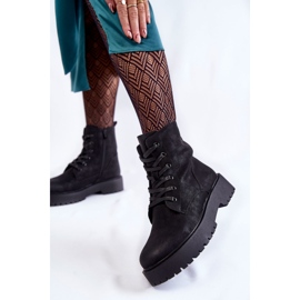 Sergio Leone Platformstövlar dam Svart Randi 2