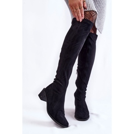 Vinceza Dammocka Over The Knee Boots Svart Hessa 1