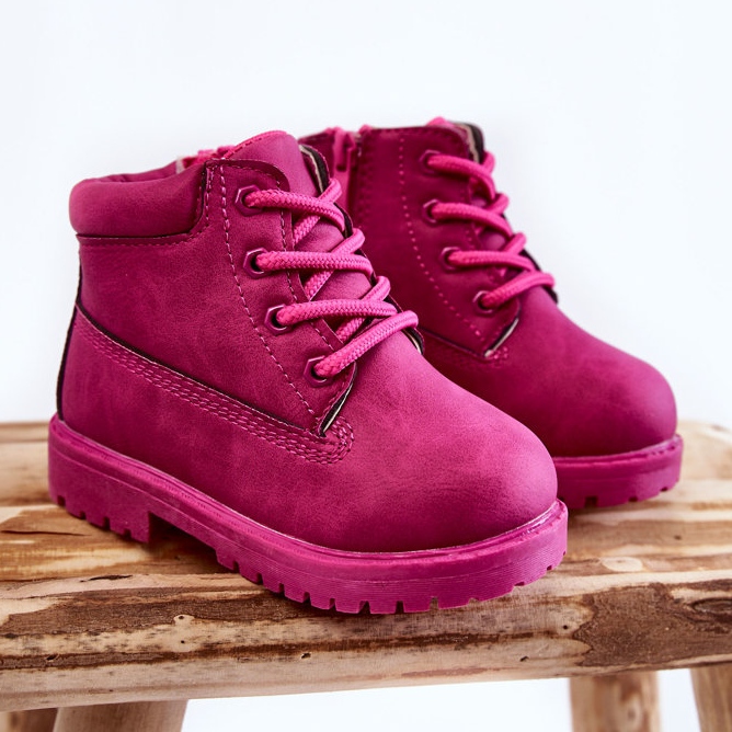 Barns Trappers Boots Med Dragkedjor Fuchsia Dexter rosa 1