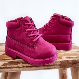 Barns Trappers Boots Med Dragkedjor Fuchsia Dexter rosa 2