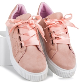 Wilady Mocka Sneakers Med Ett Band rosa 1