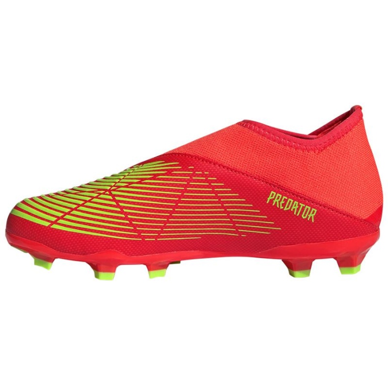 Adidas Predator Edge.3 Ll Fg Jr GW0985 fotbollsskor röd apelsiner och röda 1