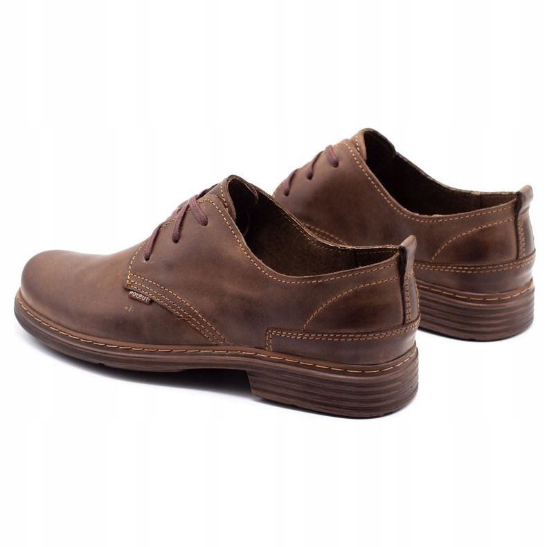 Polbut Mäns läderskor 191k brunt 2