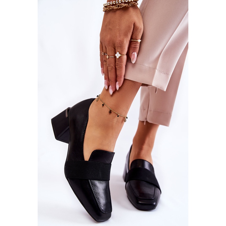 Fashionabla läderpumpar La.Fi 230033B-PU Svart 1