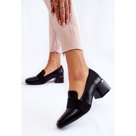 Fashionabla läderpumpar La.Fi 230033B-PU Svart 2