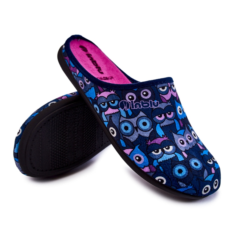 Hemgjorda Tofflor In Cats Inblu GF-12-004 Marinblå 1