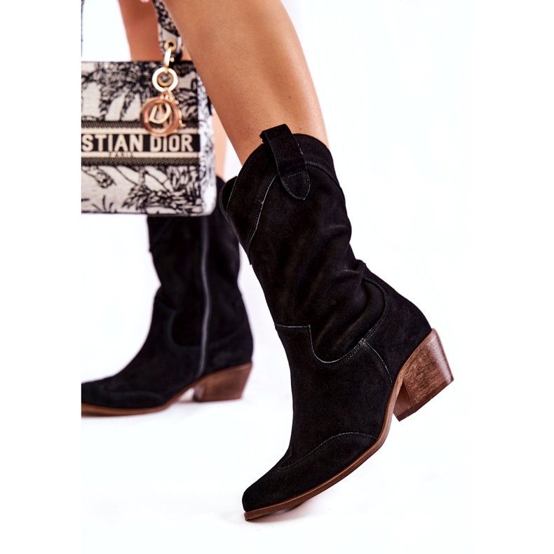 Lewski Shoes Mocka Boots Cowboy Boots Lewski Skor 3198 Svart 2