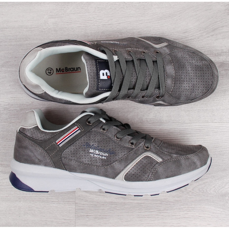 Grå McBraun sportskor för män 1