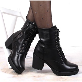 Snörstövlar med dragkedja, isolerad Jezzi W JEZ140E svart 1