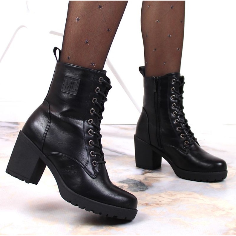 Snörstövlar med dragkedja, isolerad Jezzi W JEZ140E svart 2