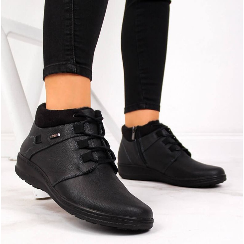 Isolerade läderstövlar Helios W H521A svart 2