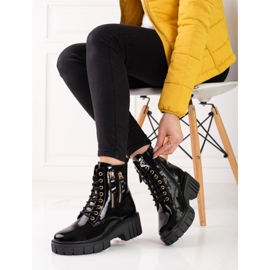 Goodin Moderiktiga fångar med dekorativa dragkedjor svart 1