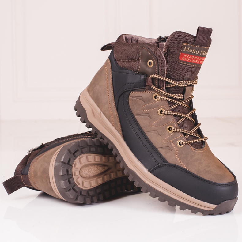 SHELOVET Bruna höga stövlar för män 1