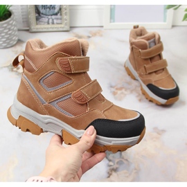 News Pojkar vinterskor isolerade med fårull kamel Nyheter brun svart mångfärgad 1