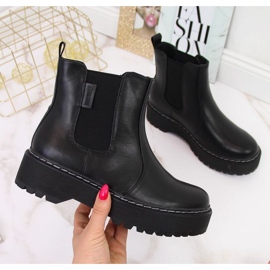 Big Star II274101 isolerade Chelsea-stövlar, svarta 1