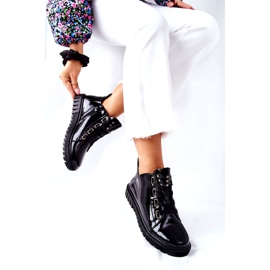 Lackerade skor Sergio Leone PB210 Svart 2