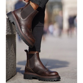 Marco Shoes Marco Chelsea Boots brun 1