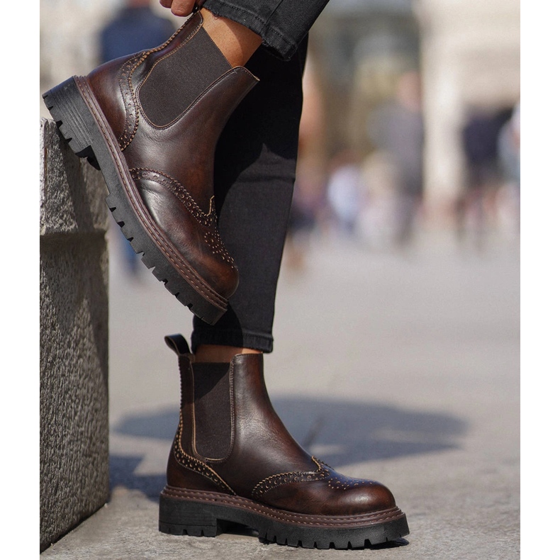 Marco Shoes Marco Chelsea Boots brun 1